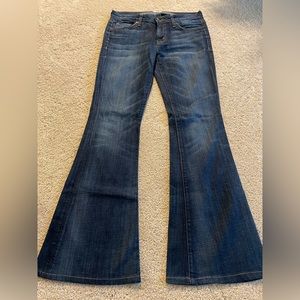 Hudson low rise flare jeans size 27